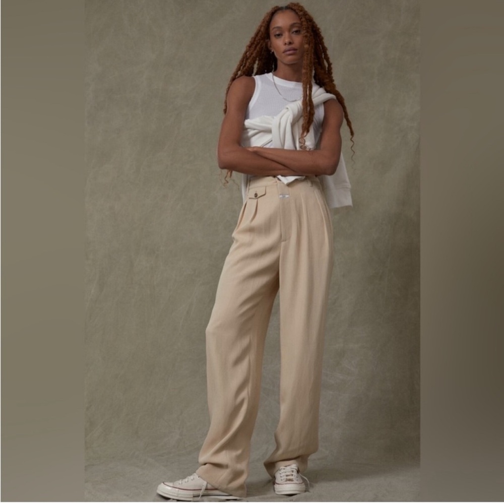 Anthropologie Closed Pleated Trouser paperbag chino parachute Pant unisex